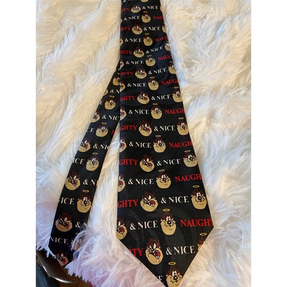 Vintage Tasmanian devil Naughty and nice tie - Picture 4 of 7